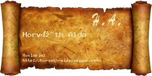 Horváth Aida névjegykártya